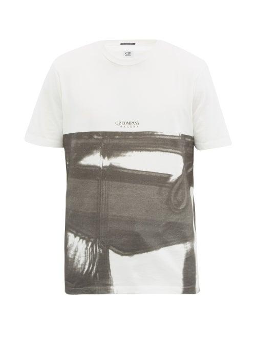 Mens Rtw C.p. Company - Logo-print Cotton-jersey T-shirt - Mens - Black