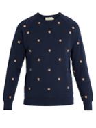 Maison Kitsuné Fox Head-appliqu Cotton-jersey Sweatshirt