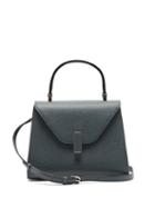 Matchesfashion.com Valextra - Iside Mini Grained-leather Bag - Womens - Navy