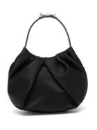 Matchesfashion.com Simone Rocha - Embellished Pleated Satin Handbag - Womens - Black