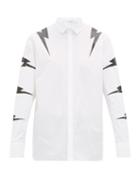 Matchesfashion.com Neil Barrett - Lightning Bolt Print Cotton Shirt - Mens - White