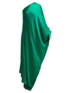 Matchesfashion.com Roland Mouret - Ritts One Shoulder Silk Blend Gown - Womens - Green
