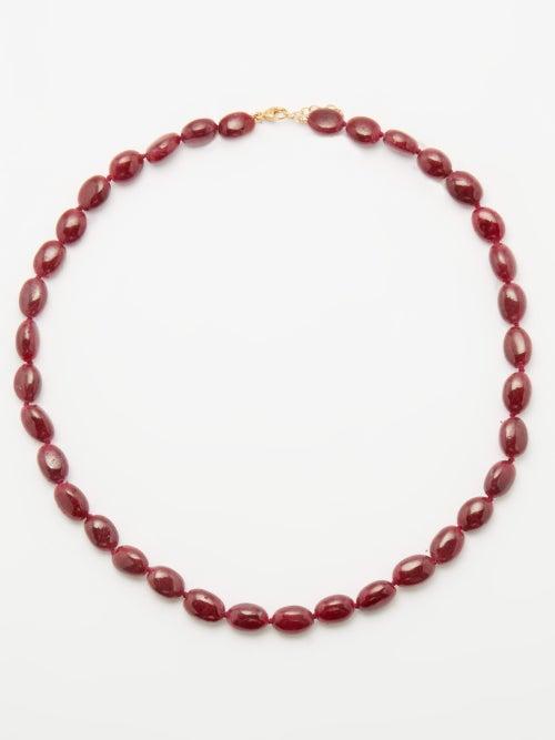 Jia Jia - Arizona Candy Ruby & 14kt Gold Necklace - Womens - Red