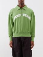 Icecream - Quarter-zip Cotton-blend Sweatshirt - Mens - Green
