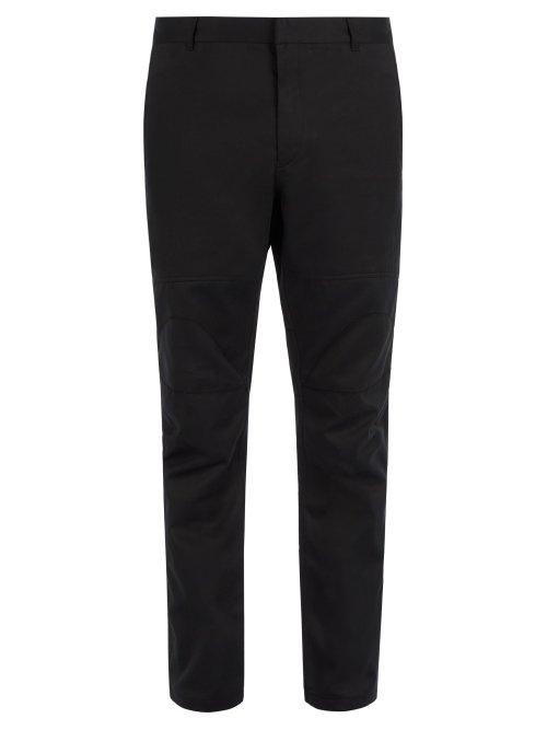 Matchesfashion.com Lanvin - Mid Rise Cotton Trousers - Mens - Black