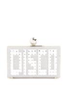 Matchesfashion.com Charlotte Olympia - Disco Pandora Perspex Clutch - Womens - Silver