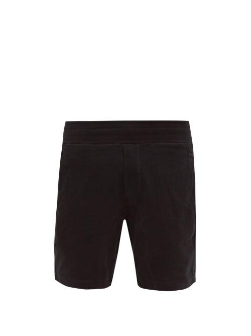Matchesfashion.com Frescobol Carioca - Leblon Organic Cotton Jersey Shorts - Mens - Black