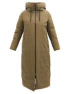 Herno - Laminar Quilted Down Gore-tex Coat - Womens - Khaki