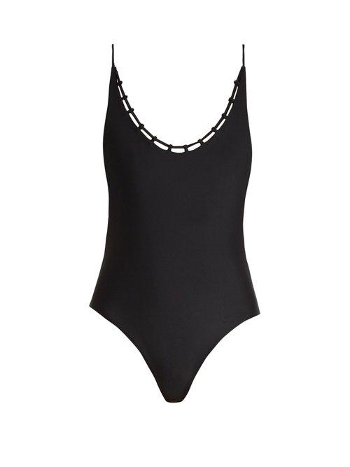 Matchesfashion.com Jade Swim - Chain Reaction Swimsuit - Womens - Black