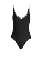 Matchesfashion.com Jade Swim - Chain Reaction Swimsuit - Womens - Black