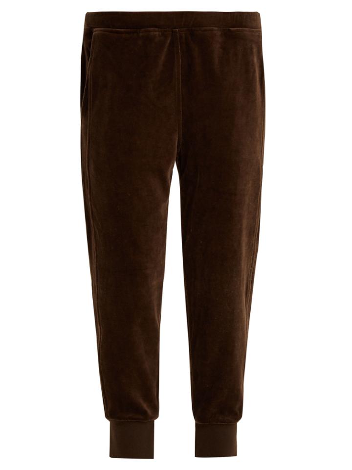 Vince Tapered-leg Cotton-velour Track Pants
