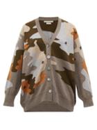 Matchesfashion.com Queene And Belle - Star Cammo Cashmere Cardigan - Womens - Grey Multi