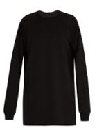 Matchesfashion.com Rick Owens - Baseball Cotton Sweatshirt - Mens - Black