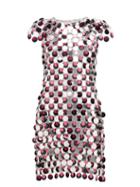 Matchesfashion.com Paco Rabanne - Sequinned Three-tone Chainmail Dress - Womens - Pink Silver