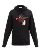 Matchesfashion.com Givenchy - Studio Logo-print Cotton-jersey Hooded Sweatshirt - Mens - Black