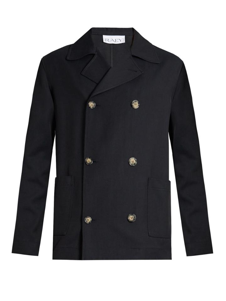 Raey Double-breasted Twill Jacket