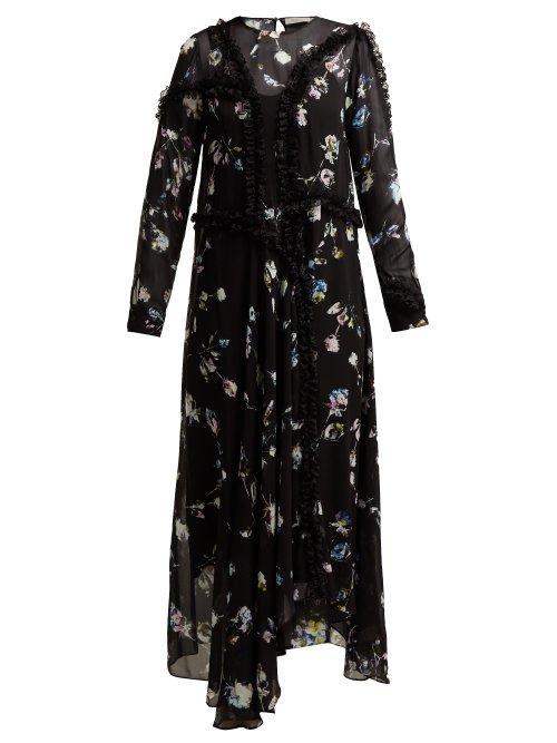 Matchesfashion.com Preen Line - Sana Floral Maxi Dress - Womens - Black Multi