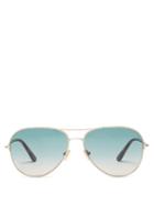 Matchesfashion.com Tom Ford Eyewear - Clark Aviator Metal Sunglasses - Womens - Gold