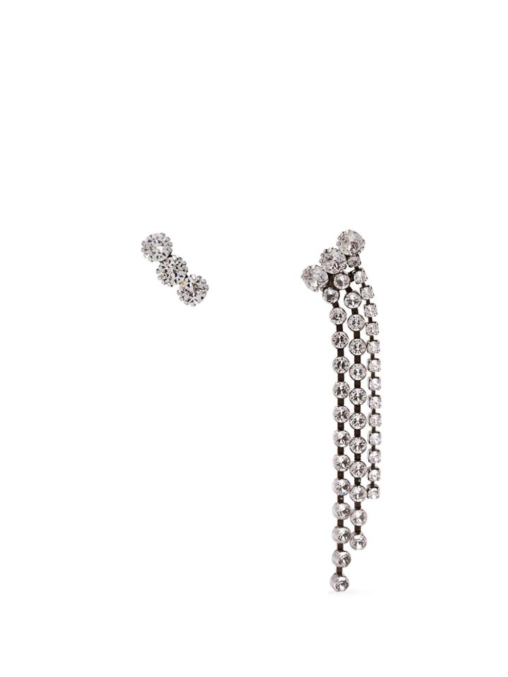 Isabel Marant Strass Crystal-embellished Stud & Tassel Earrings