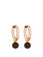 Matchesfashion.com Lizzie Fortunato - Spritz Rose Gold-plated Hoop Earrings - Womens - Brown