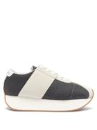 Matchesfashion.com Marni - Big Foot Low Top Suede Trainers - Womens - Grey