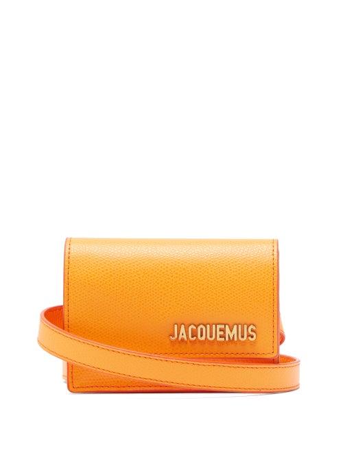 Matchesfashion.com Jacquemus - Bello Pebbled Leather Belt Bag - Womens - Orange