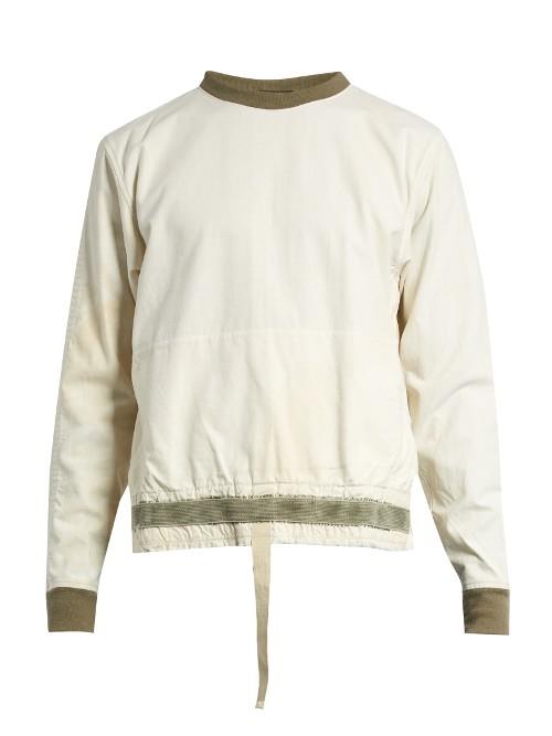 Longjourney Nash Back-zip Cotton-canvas Sweatshirt
