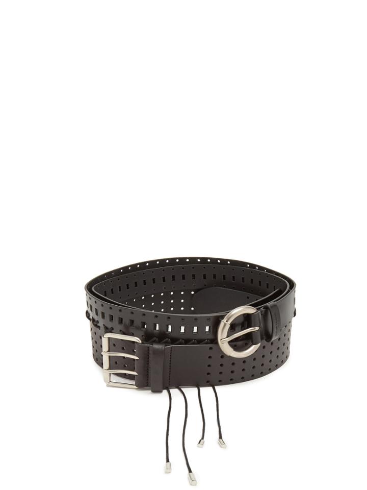 Maison Margiela Perforated Leather Wraparound Belt