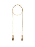 Matchesfashion.com Saint Laurent - Tasselled Cord Necklace - Womens - Gold
