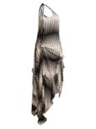 Jw Anderson One-shoulder Asymmetric Printed Jersey Dress
