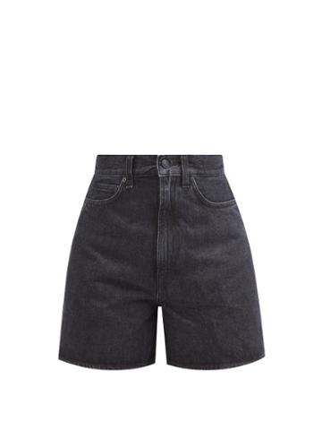 Made In Tomboy - Aisha High-rise Denim Shorts - Womens - Black