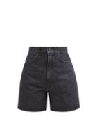 Made In Tomboy - Aisha High-rise Denim Shorts - Womens - Black