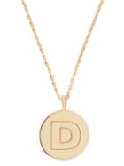 Matchesfashion.com Theodora Warre - D Charm Gold Plated Necklace - Womens - Gold