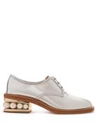 Nicholas Kirkwood Casati Pearl-heeled Patent-leather Derby Shoes