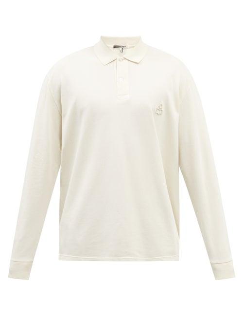 Isabel Marant - Anafikolo Cotton-piqu Polo Shirt - Mens - Cream