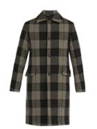 Matchesfashion.com Acne Studios - Checked Wool Coat - Mens - Grey