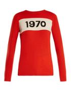 Matchesfashion.com Bella Freud - 1970 Wool Sweater - Womens - Red