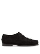 Matchesfashion.com Hereu - Priego Suede Derby Shoes - Mens - Black