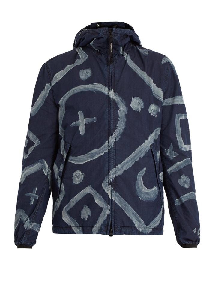 C.p. Company Goggle Graphic-print Cotton-blend Jacket