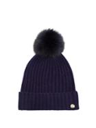 Yves Salomon Fur Pompom-embellished Wool-blend Hat