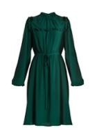 No. 21 Shoulder-embellished Crepe Dress