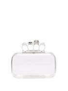 Matchesfashion.com Alexander Mcqueen - Four Ring Plexiglass Box Clutch - Womens - Clear