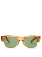 Matchesfashion.com Oliver Peoples - Keenan Square Tortoiseshell-acetate Sunglasses - Mens - Brown