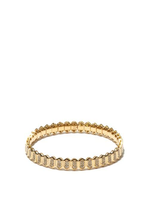 Matchesfashion.com Shay - Diamond & 18kt Gold Bracelet - Womens - Yellow Gold