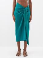 Eres - Pplum Sarong - Womens - Dark Green