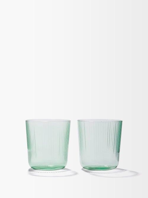 R+d.lab - X Alice Gao Set Of Two Luisa Wine Tumblers - Green