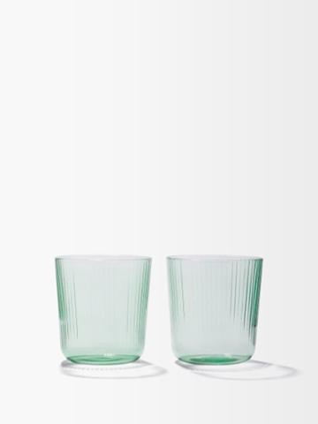 R+d.lab - X Alice Gao Set Of Two Luisa Wine Tumblers - Green