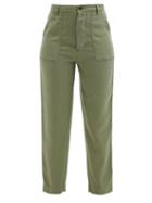 Officine Gnrale - Saskia Garment-dyed Twill Trousers - Womens - Khaki