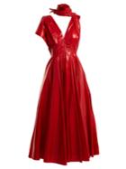 Calvin Klein 205w39nyc Tie-neck A-line Dress