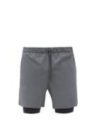 Matchesfashion.com Jacques - Compression 01 Technical Shorts - Mens - Grey Multi